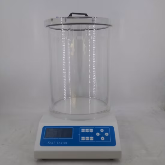 Tester di tenuta digitale per valvole aerosol sotto vuoto per imballaggi flessibili